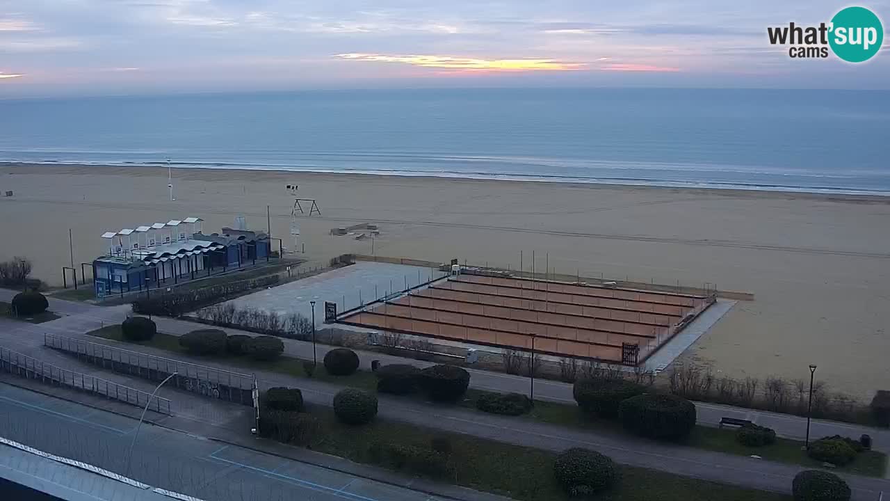 The beach of Bibione webcam – Italy