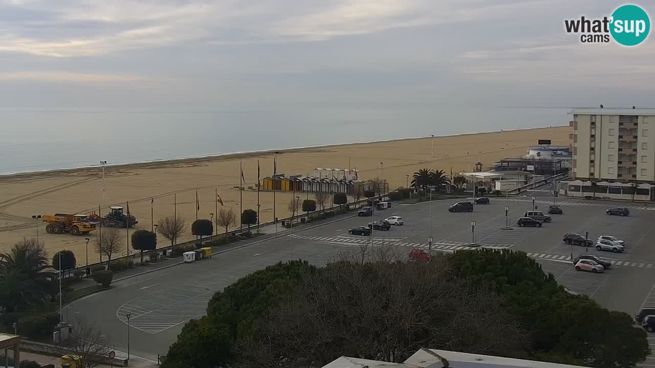 The beach of Bibione webcam – Italy