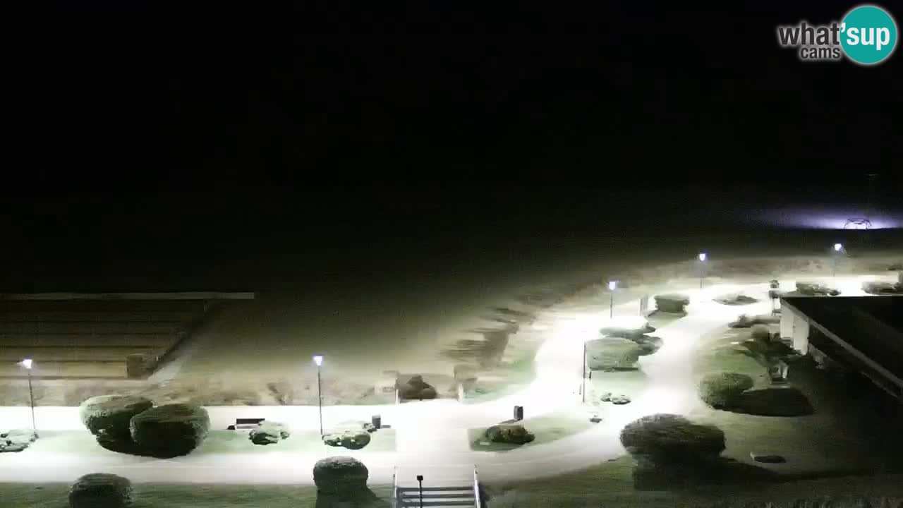 La spiaggia di Bibione webcam live e piazzale Zenit