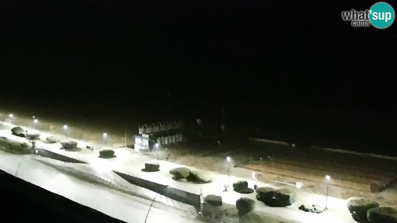 La spiaggia di Bibione webcam live e piazzale Zenit