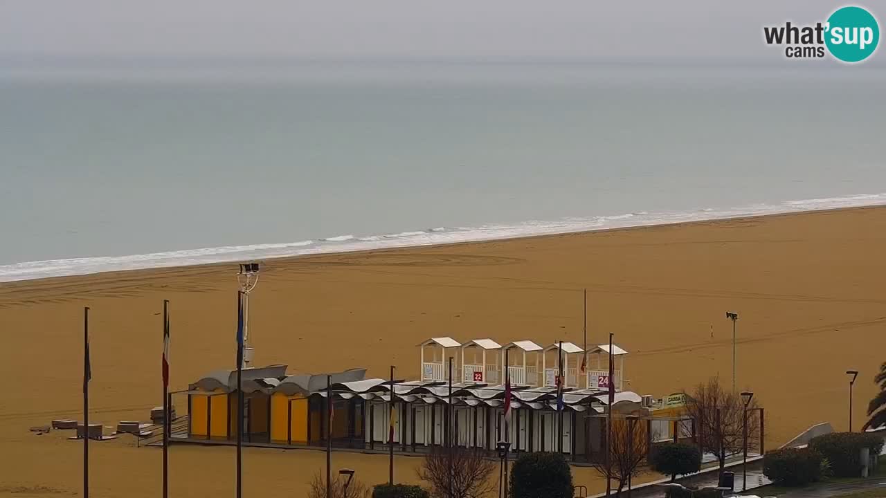 The beach of Bibione webcam – Italy