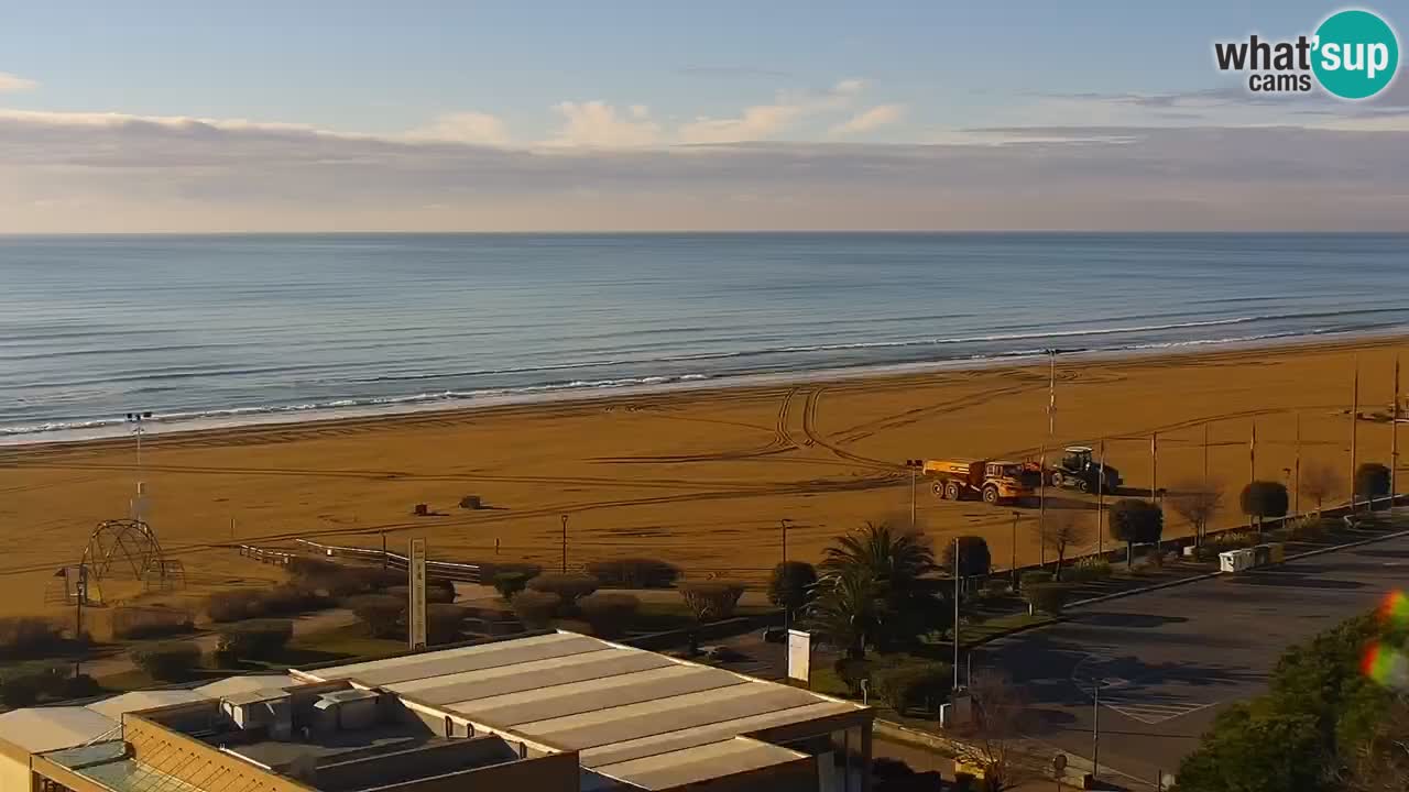 The beach of Bibione webcam – Italy