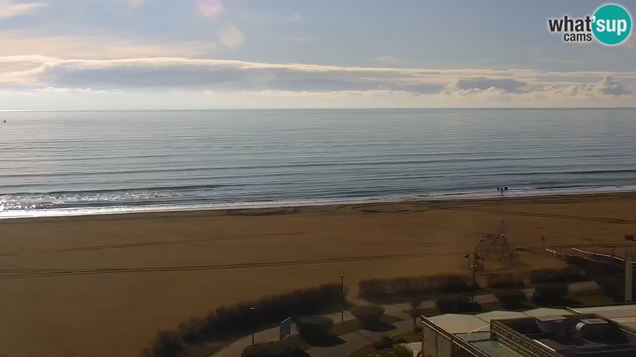 The beach of Bibione webcam – Italy