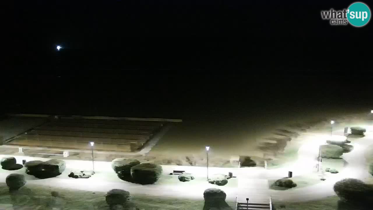The beach of Bibione webcam – Italy