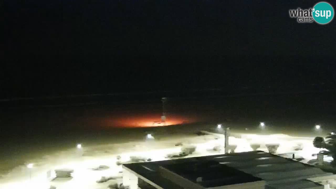 The beach of Bibione webcam – Italy