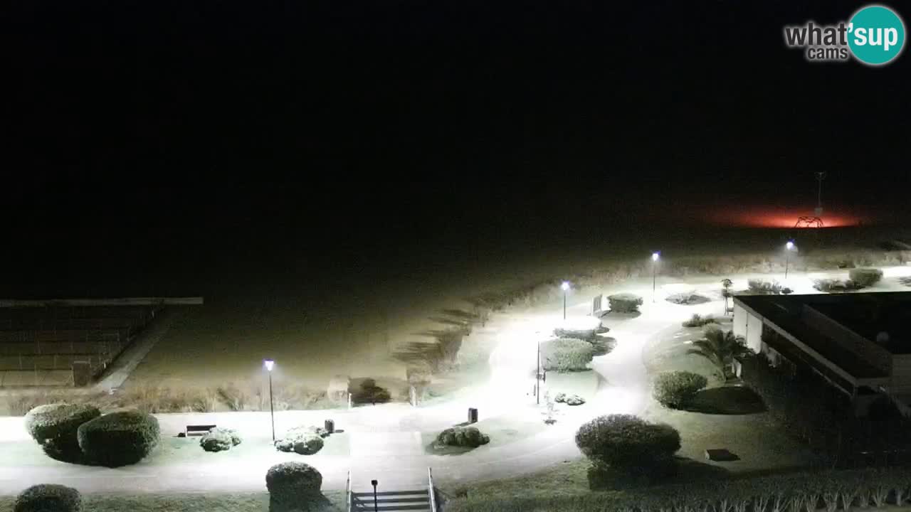 La spiaggia di Bibione webcam live e piazzale Zenit