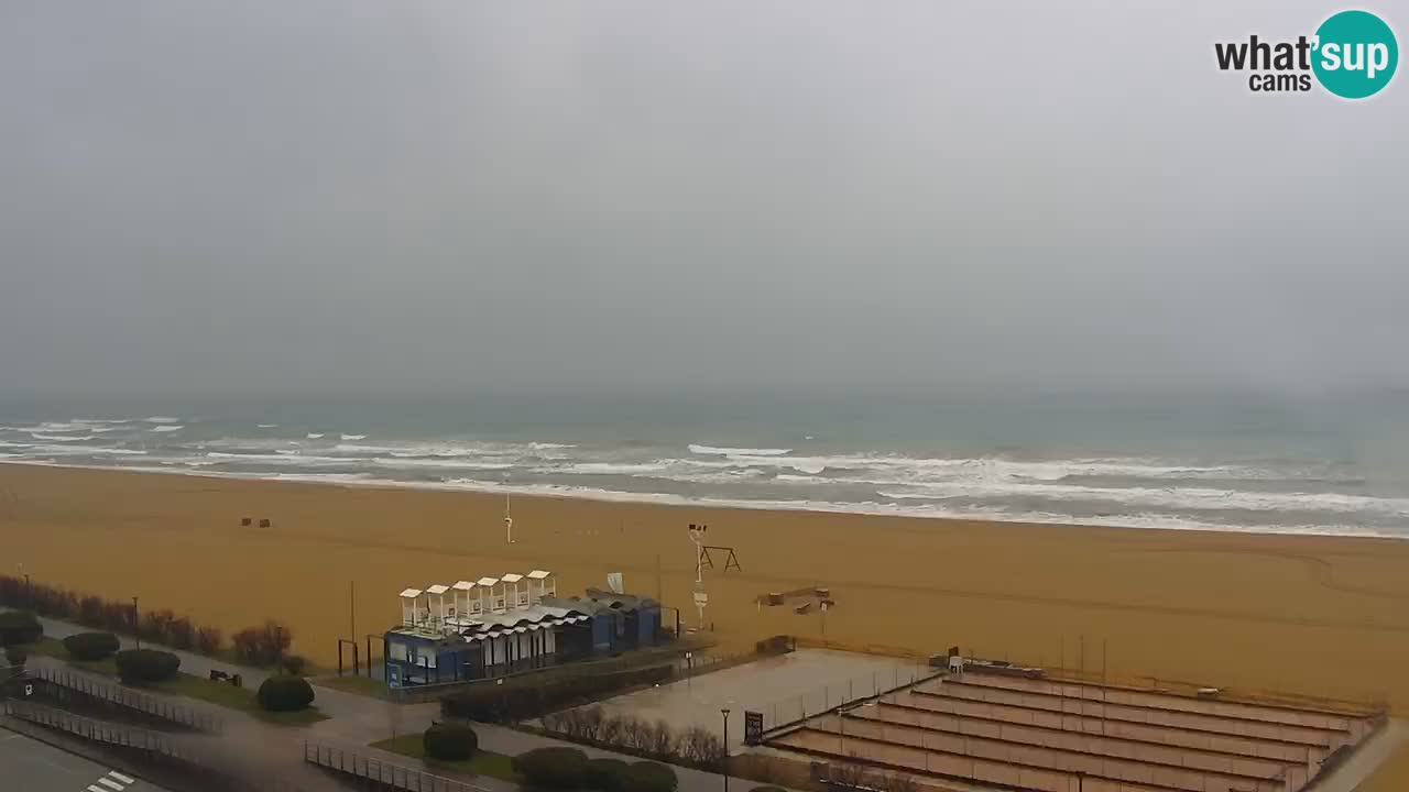 The beach of Bibione webcam – Italy