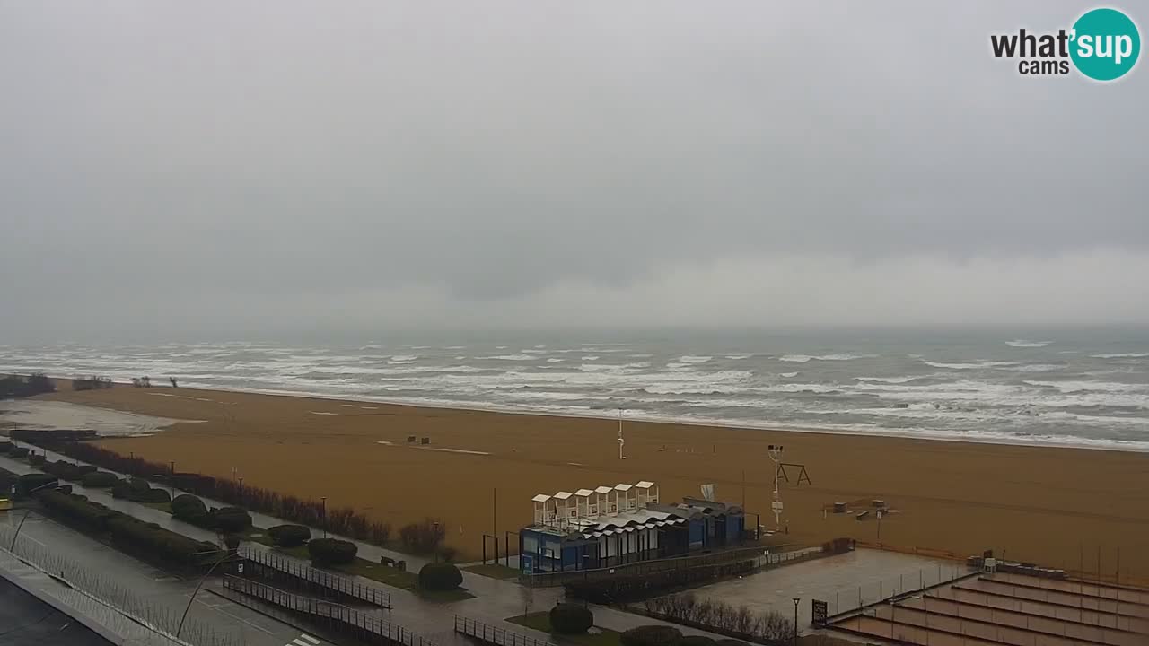 The beach of Bibione webcam – Italy