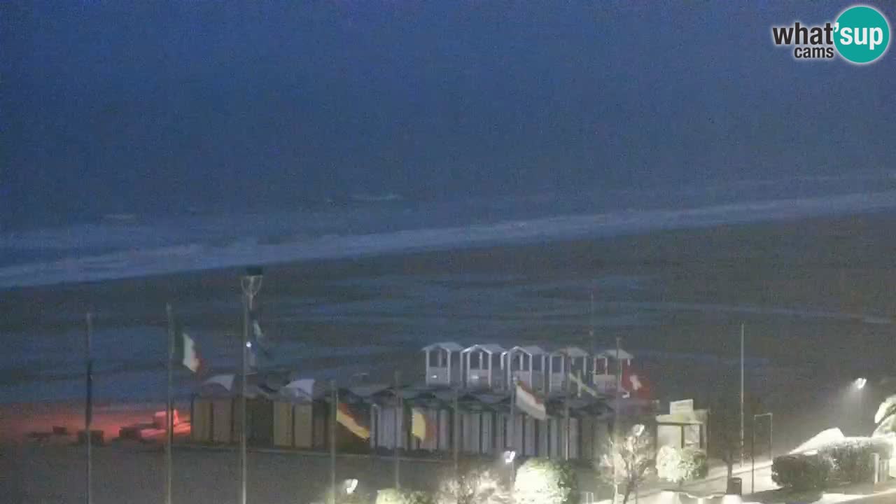 The beach of Bibione webcam – Italy
