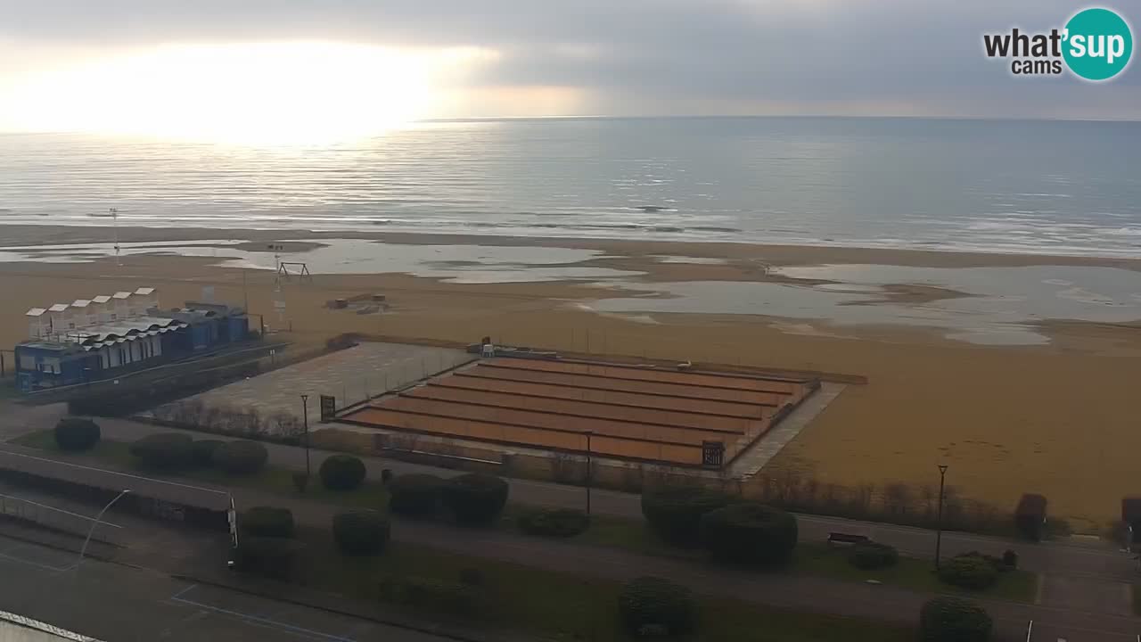 The beach of Bibione webcam – Italy