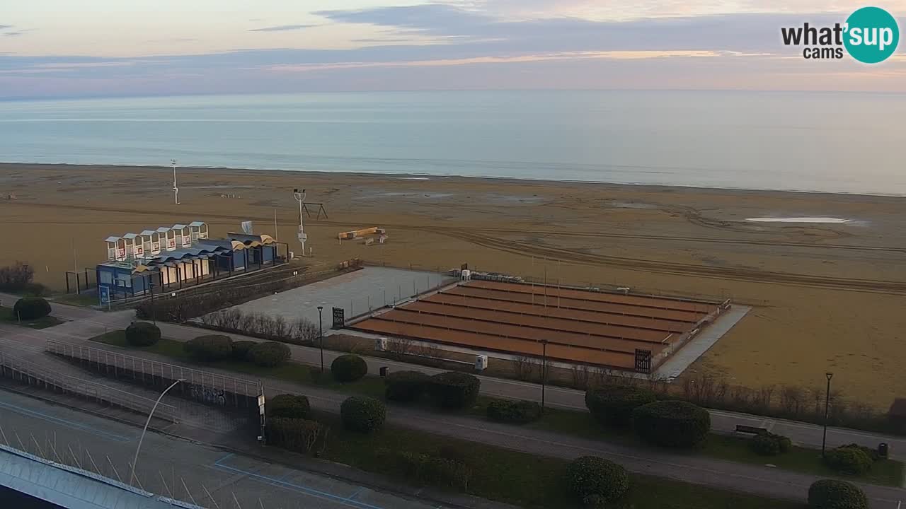 The beach of Bibione webcam – Italy