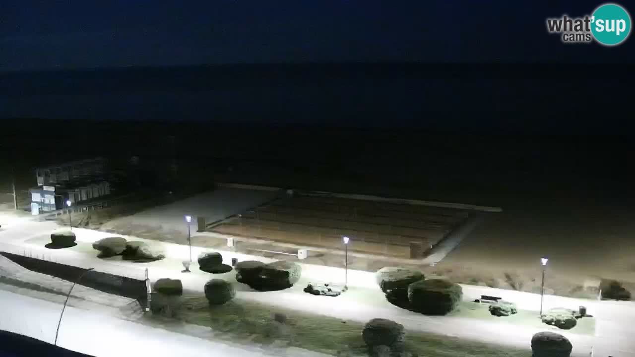 La spiaggia di Bibione webcam live e piazzale Zenit