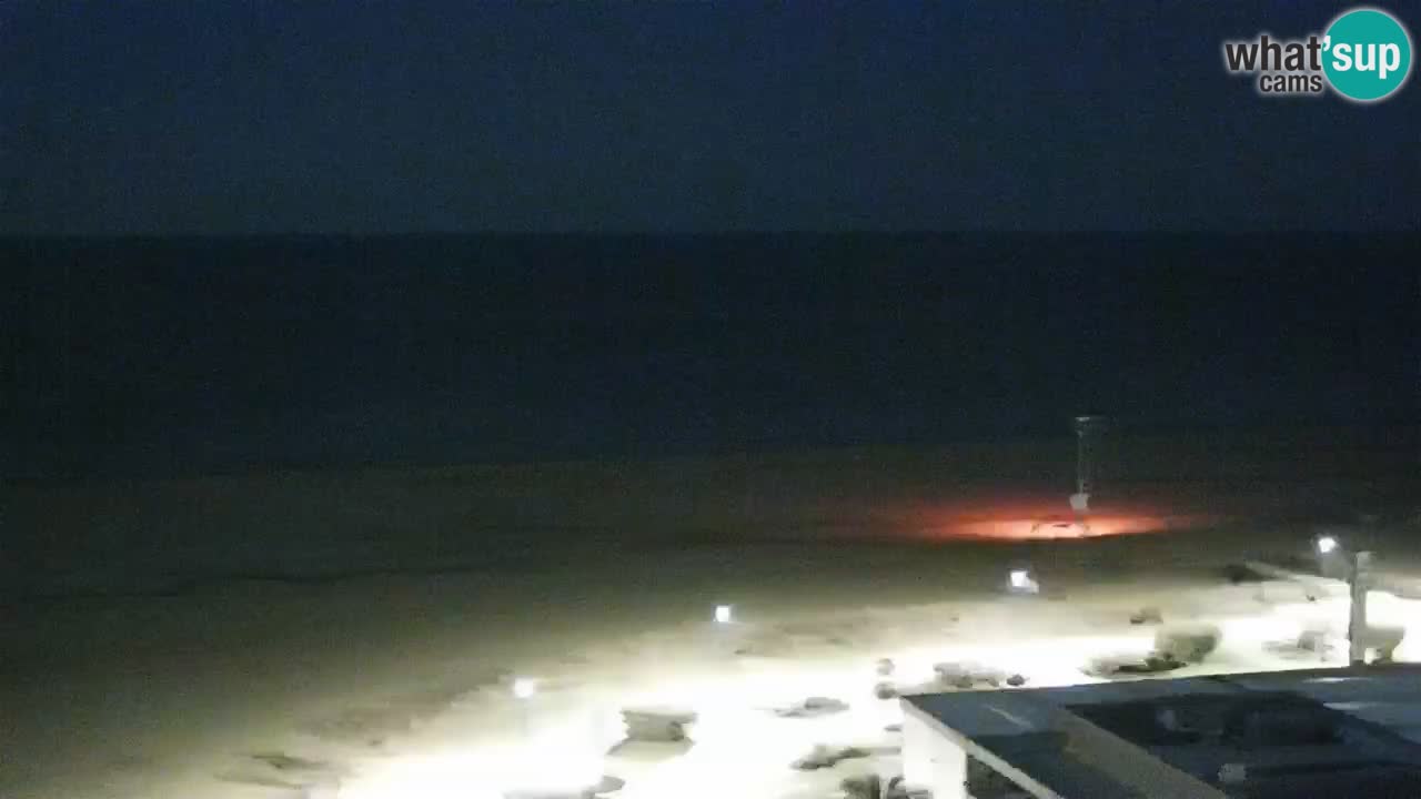 La spiaggia di Bibione webcam live e piazzale Zenit