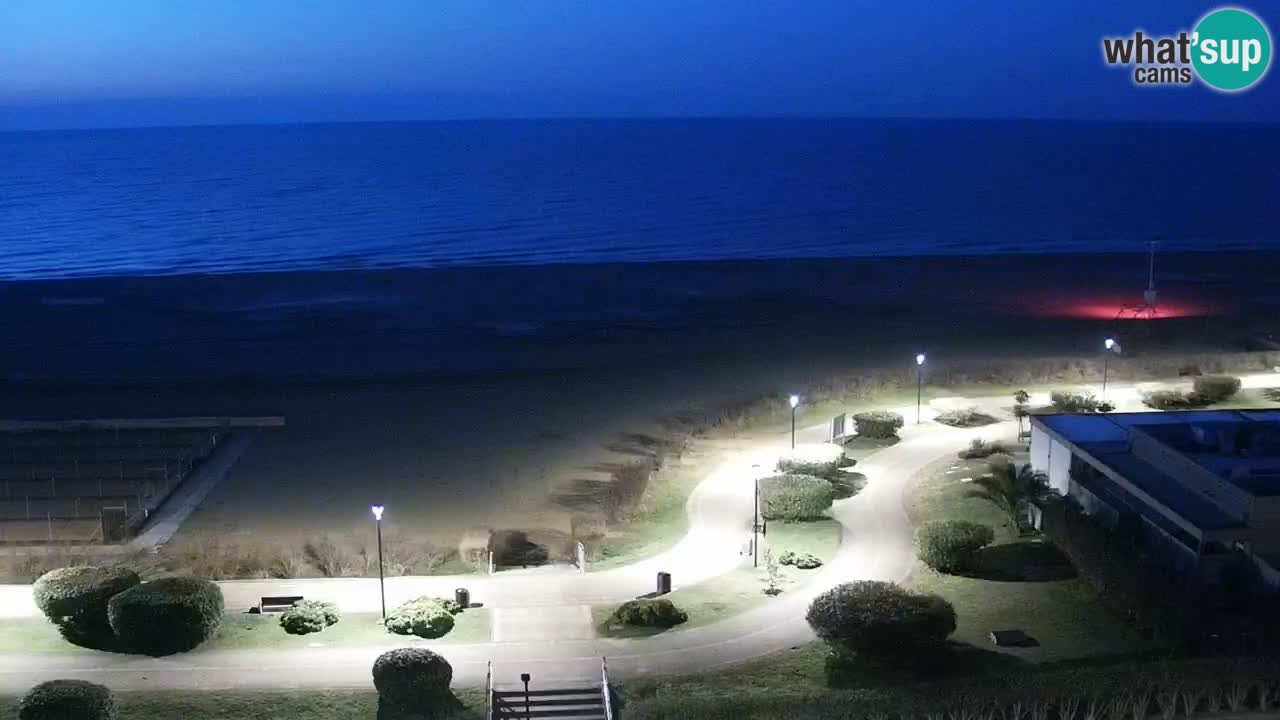 The beach of Bibione webcam – Italy