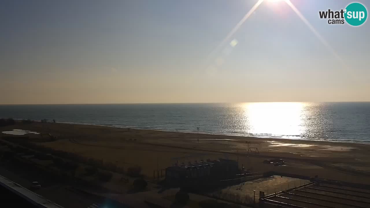 The beach of Bibione webcam – Italy