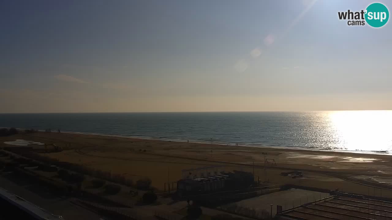 The beach of Bibione webcam – Italy