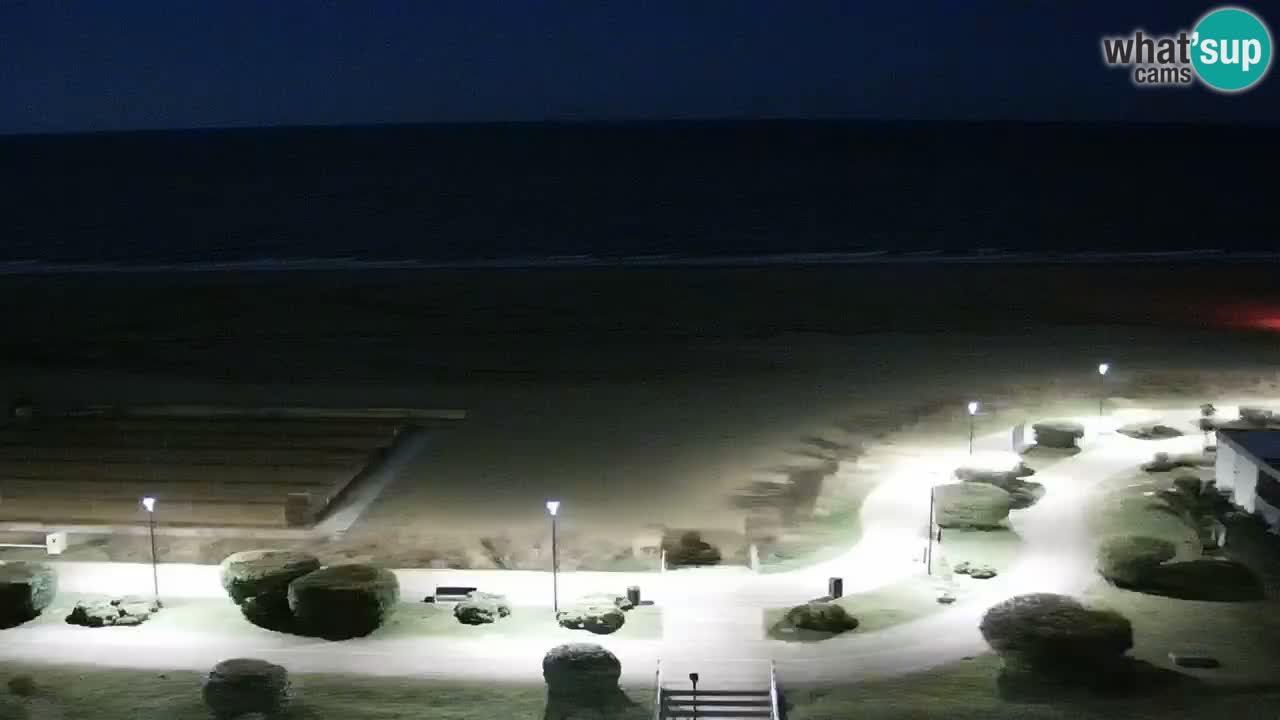 The beach of Bibione webcam – Italy