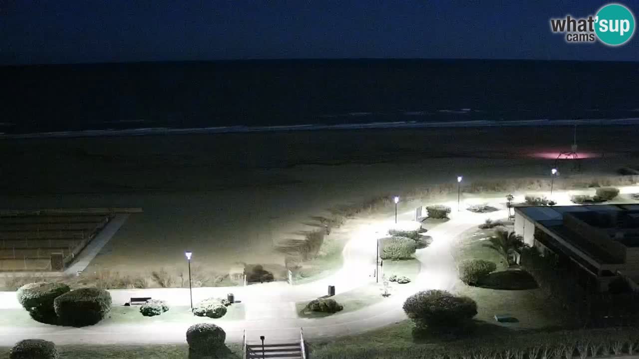La spiaggia di Bibione webcam live e piazzale Zenit
