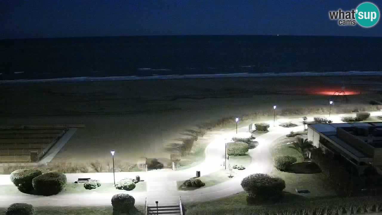 The beach of Bibione webcam – Italy