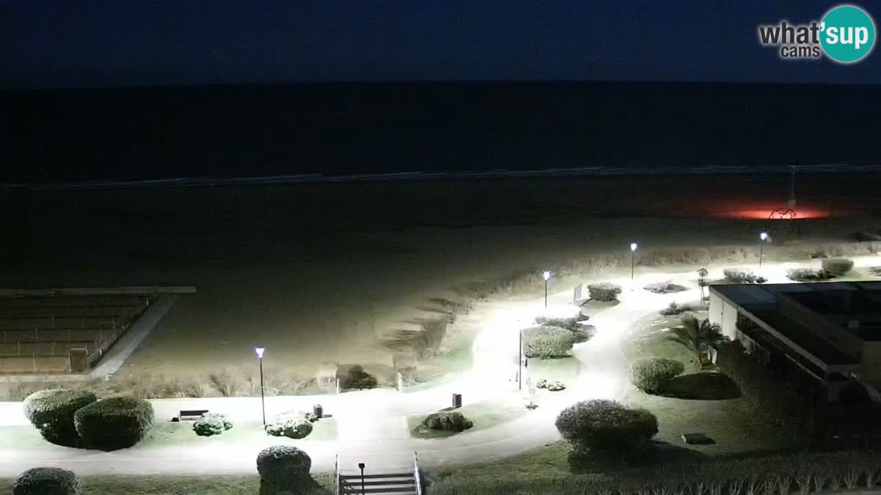 The beach of Bibione webcam – Italy