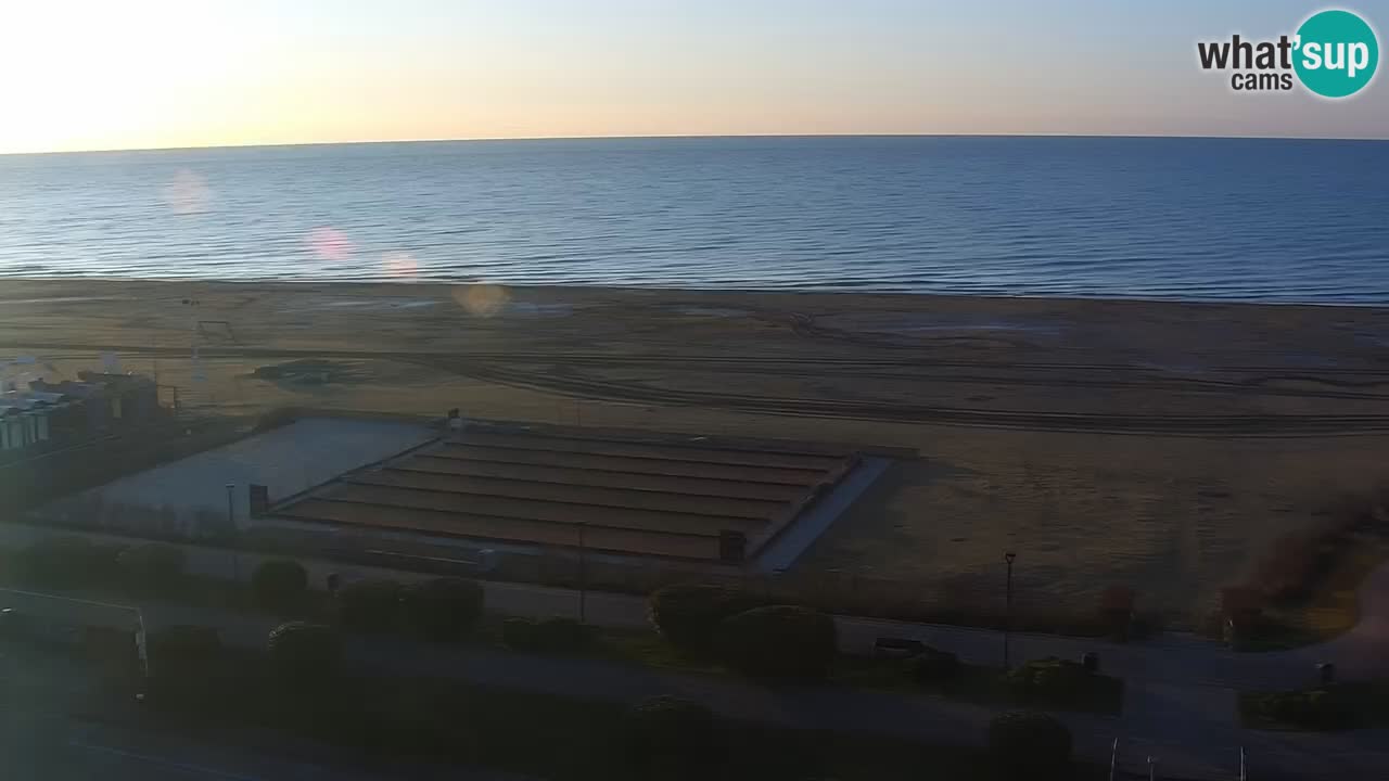 The beach of Bibione webcam – Italy