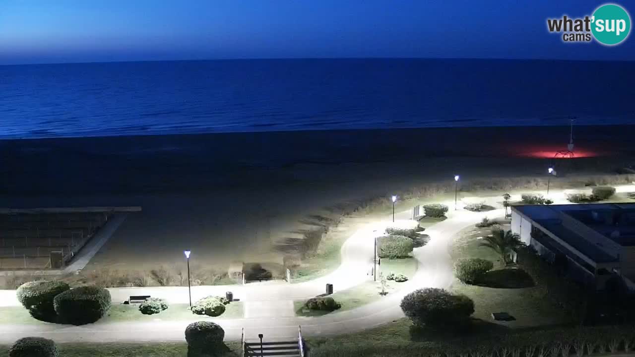 The beach of Bibione webcam – Italy