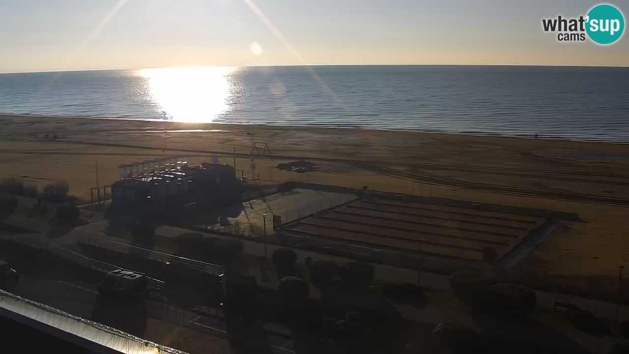 The beach of Bibione webcam – Italy