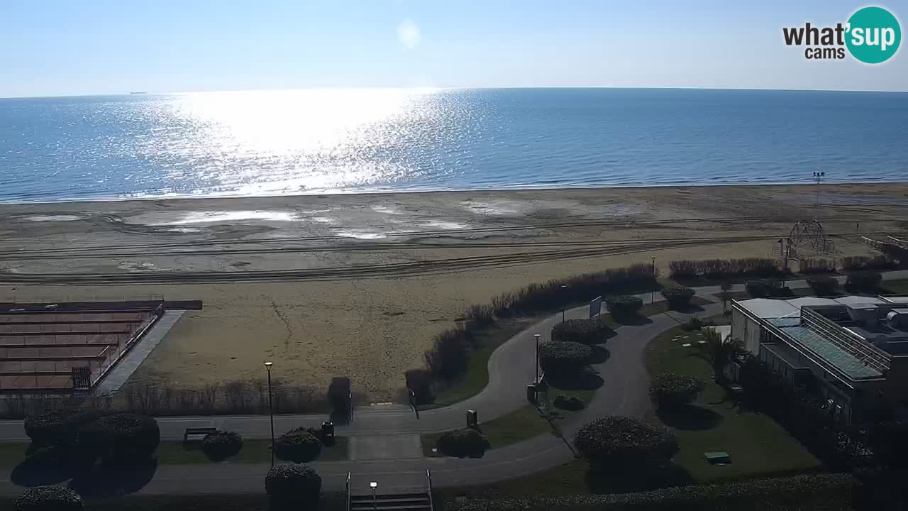 The beach of Bibione webcam – Italy