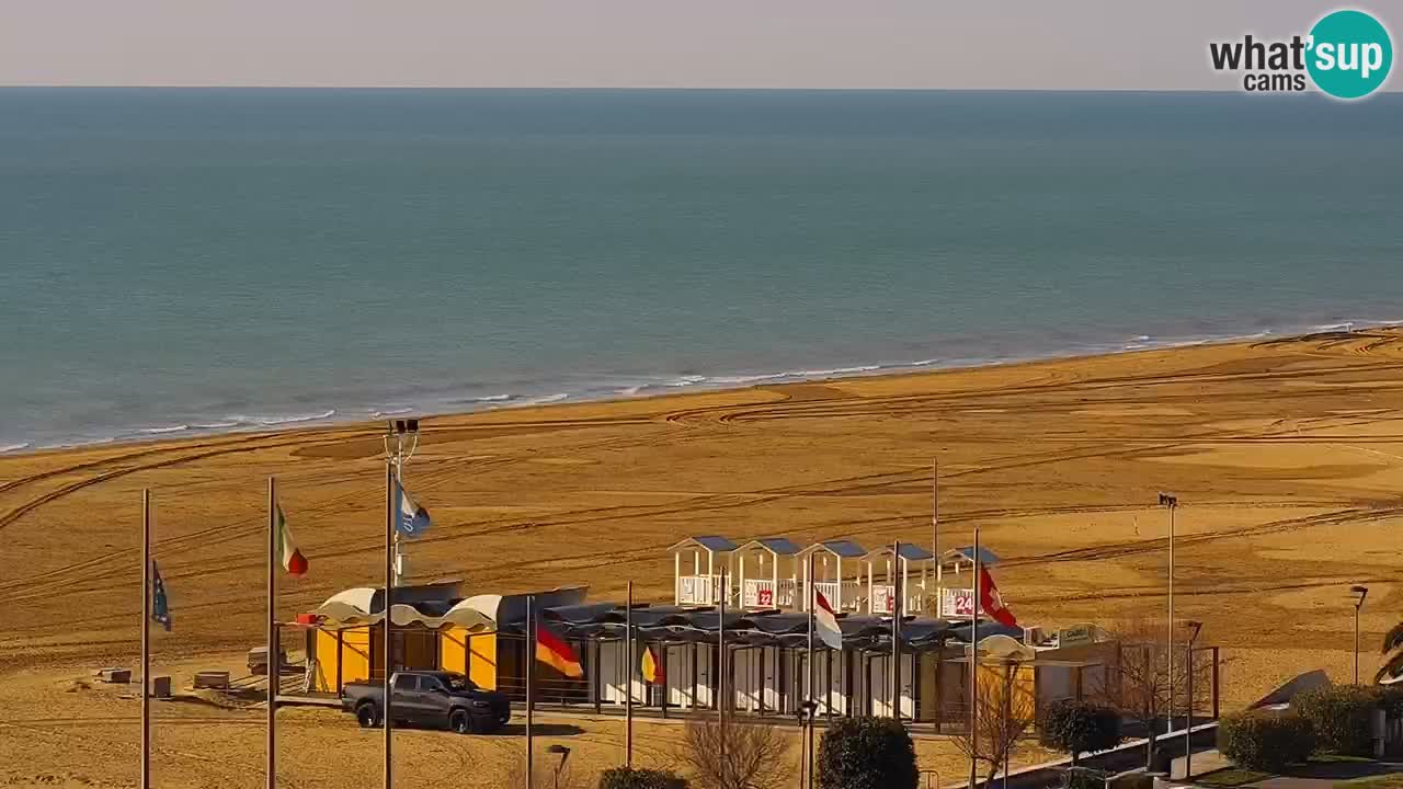 The beach of Bibione webcam – Italy
