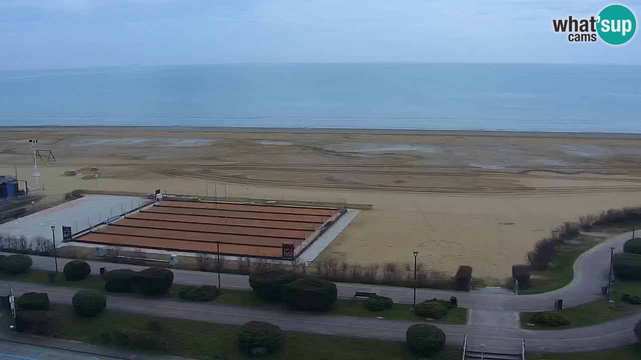 La spiaggia di Bibione webcam live e piazzale Zenit