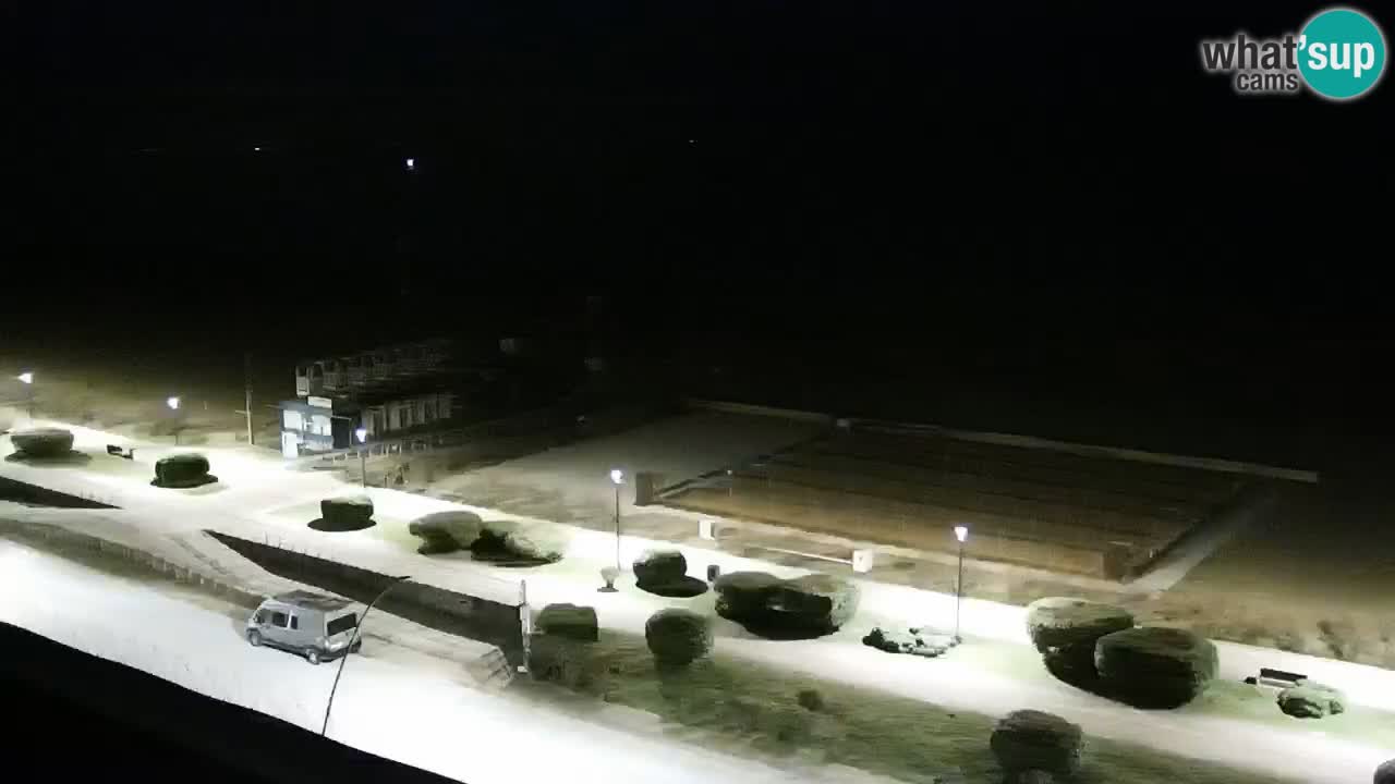 The beach of Bibione webcam – Italy