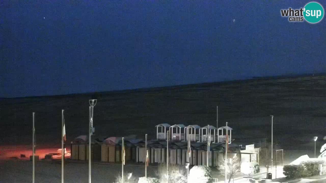 The beach of Bibione webcam – Italy
