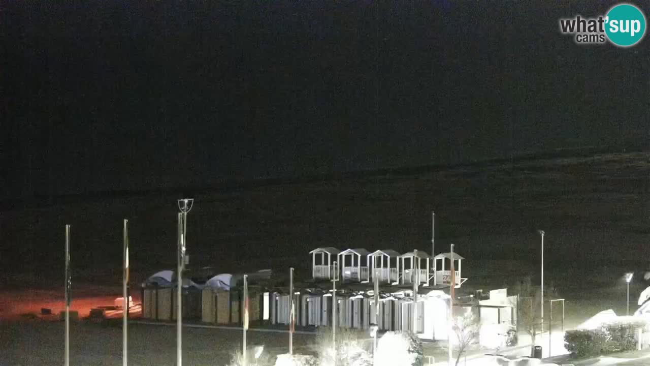 The beach of Bibione webcam – Italy