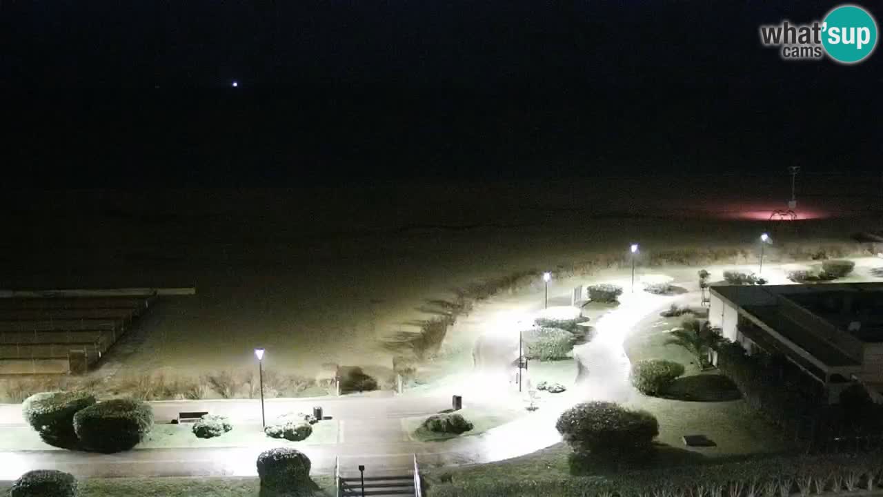 La spiaggia di Bibione webcam live e piazzale Zenit