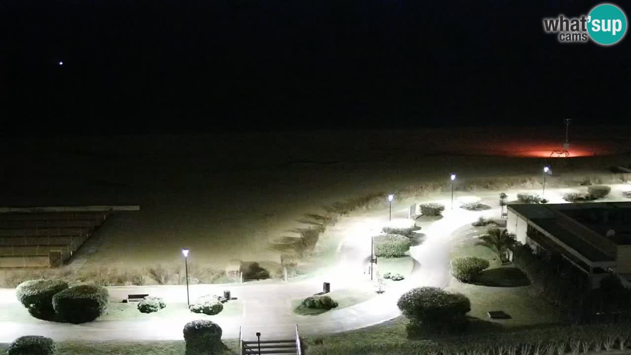 La spiaggia di Bibione webcam live e piazzale Zenit