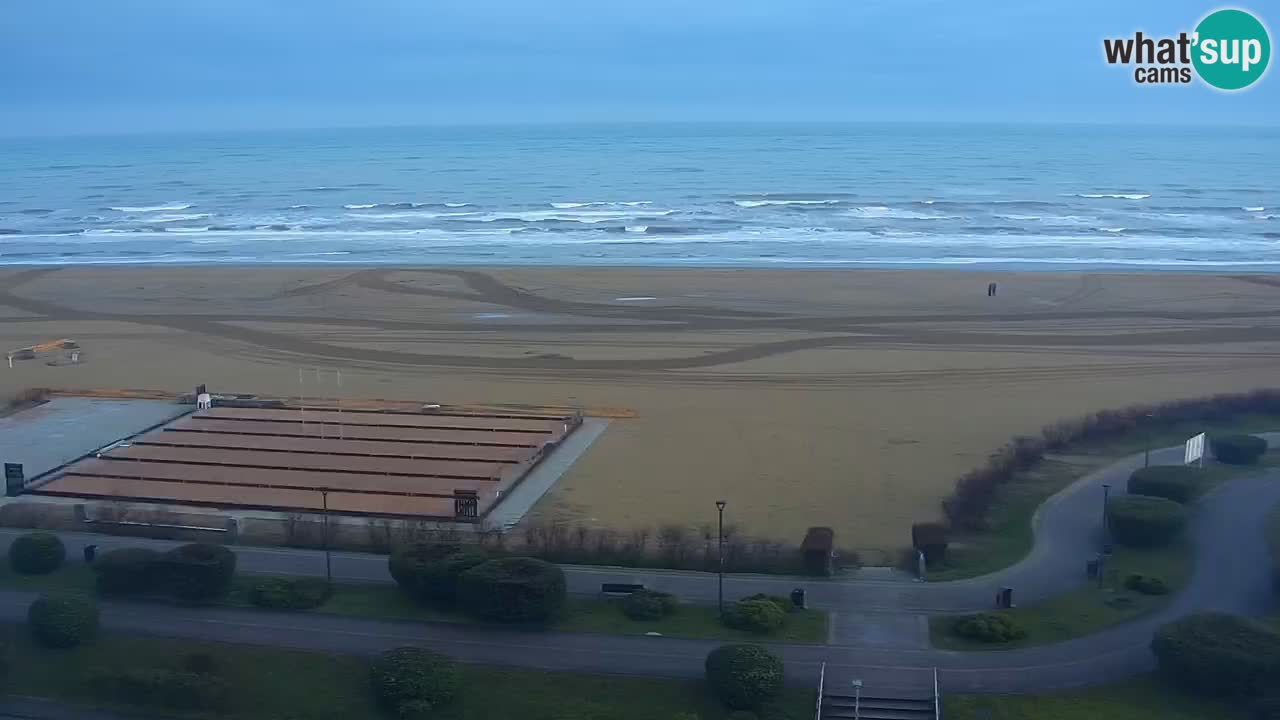 La spiaggia di Bibione webcam live e piazzale Zenit