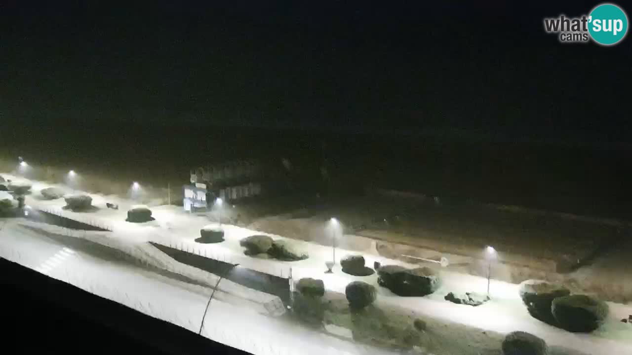 La spiaggia di Bibione webcam live e piazzale Zenit