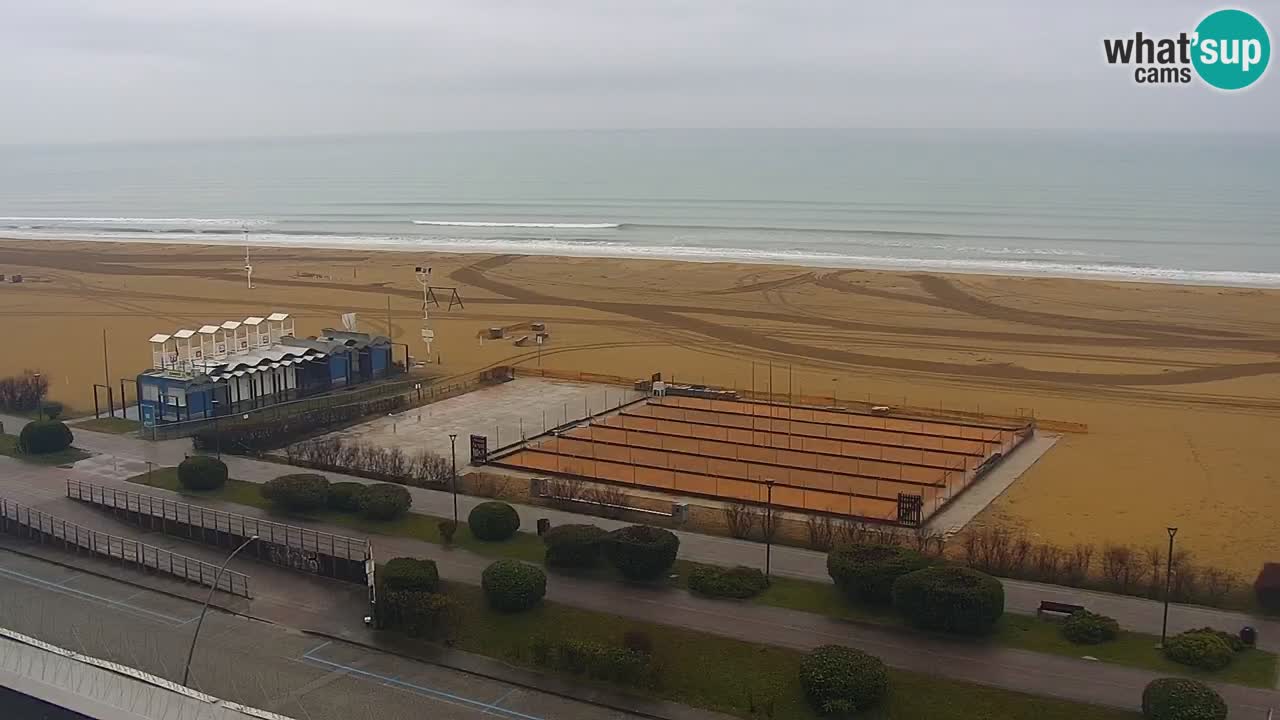 The beach of Bibione webcam – Italy