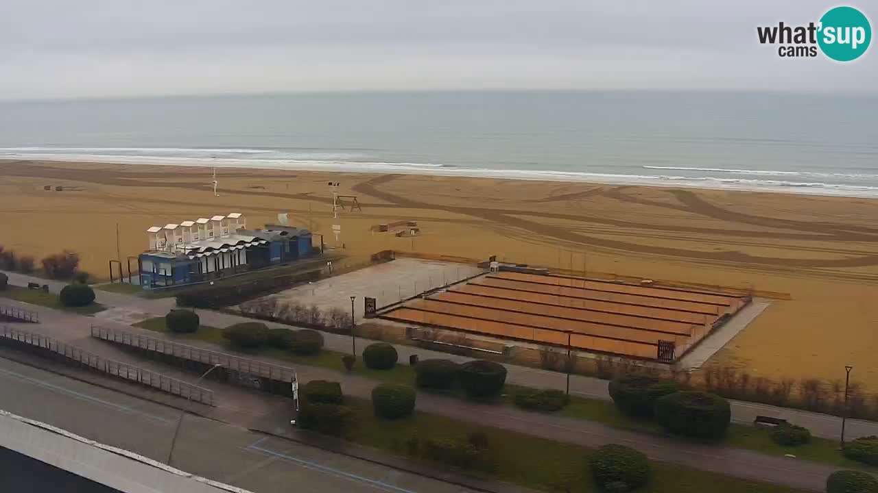 La spiaggia di Bibione webcam live e piazzale Zenit