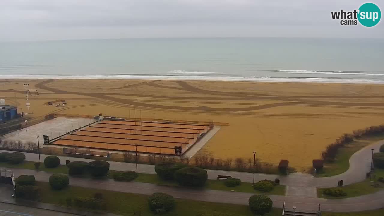 The beach of Bibione webcam – Italy