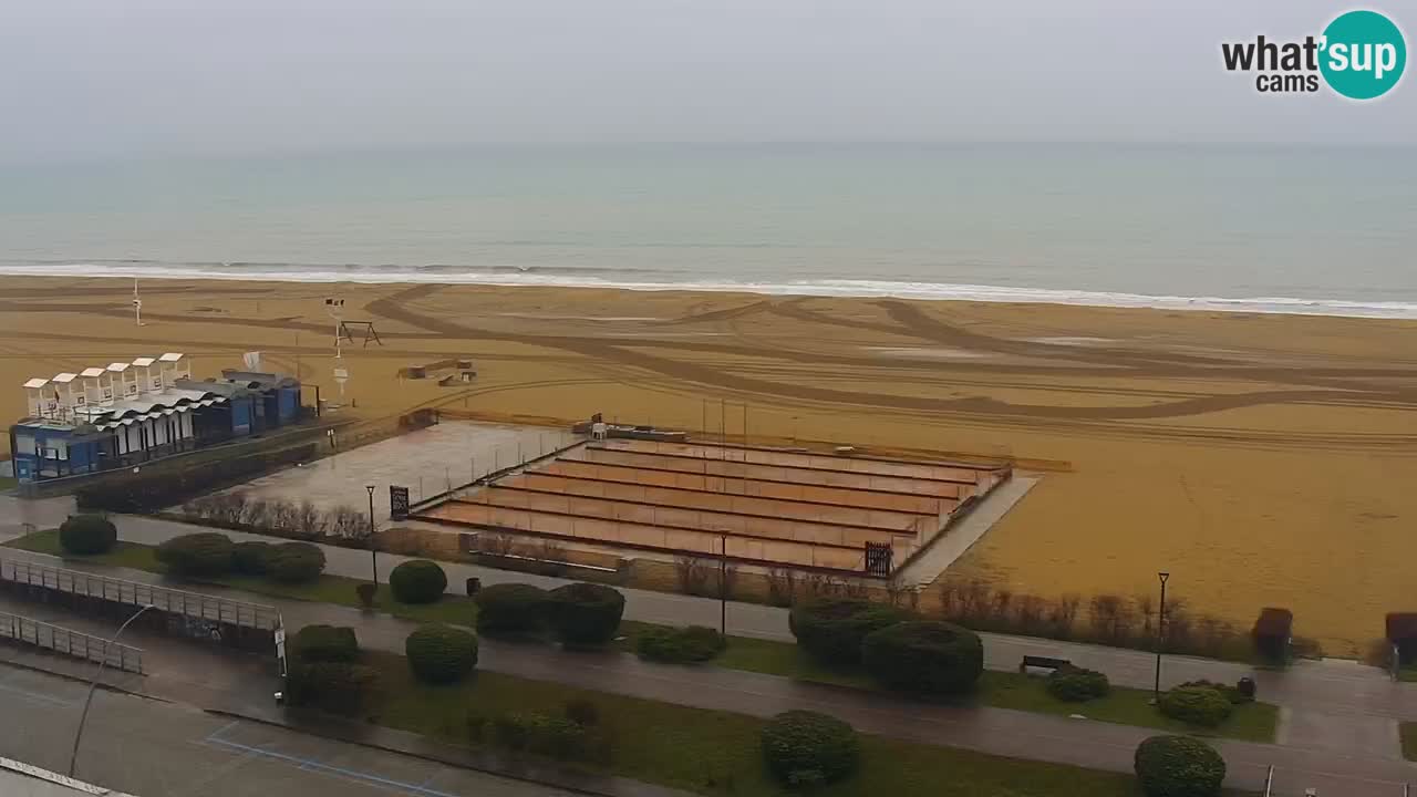 The beach of Bibione webcam – Italy