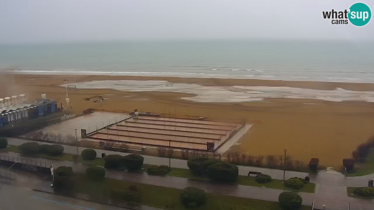 The beach of Bibione webcam – Italy