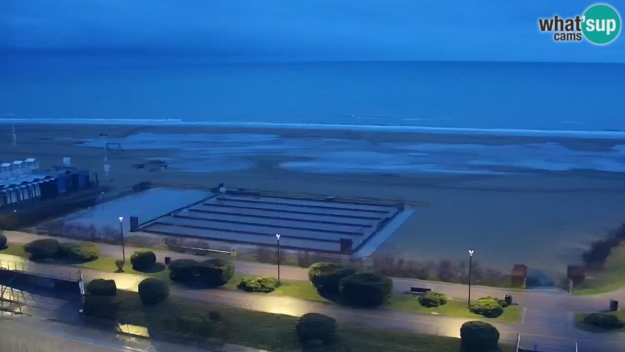 The beach of Bibione webcam – Italy