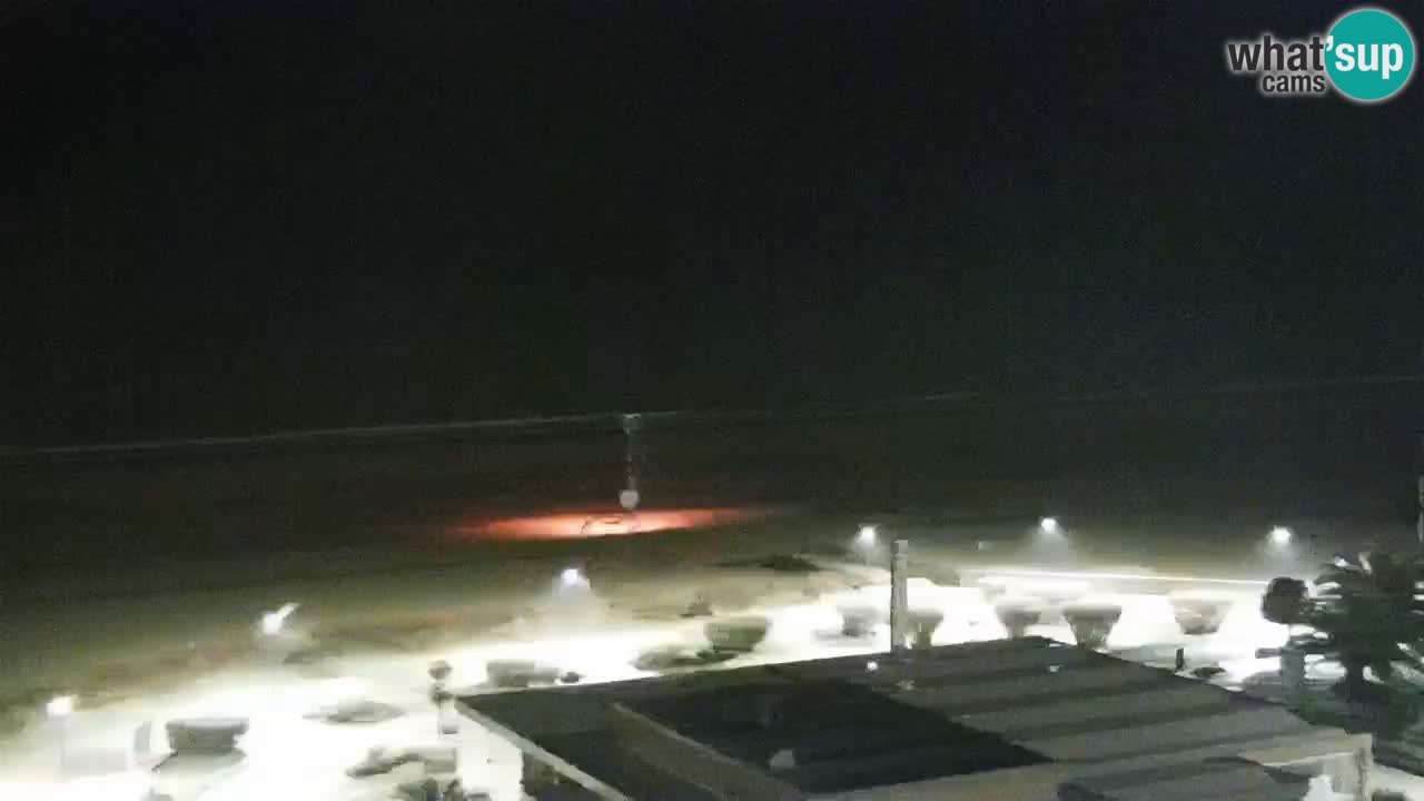 The beach of Bibione webcam – Italy