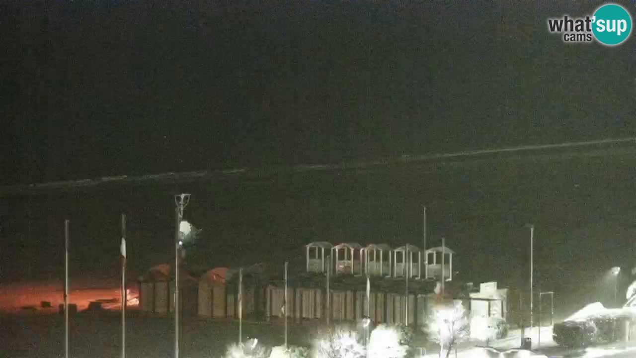 The beach of Bibione webcam – Italy