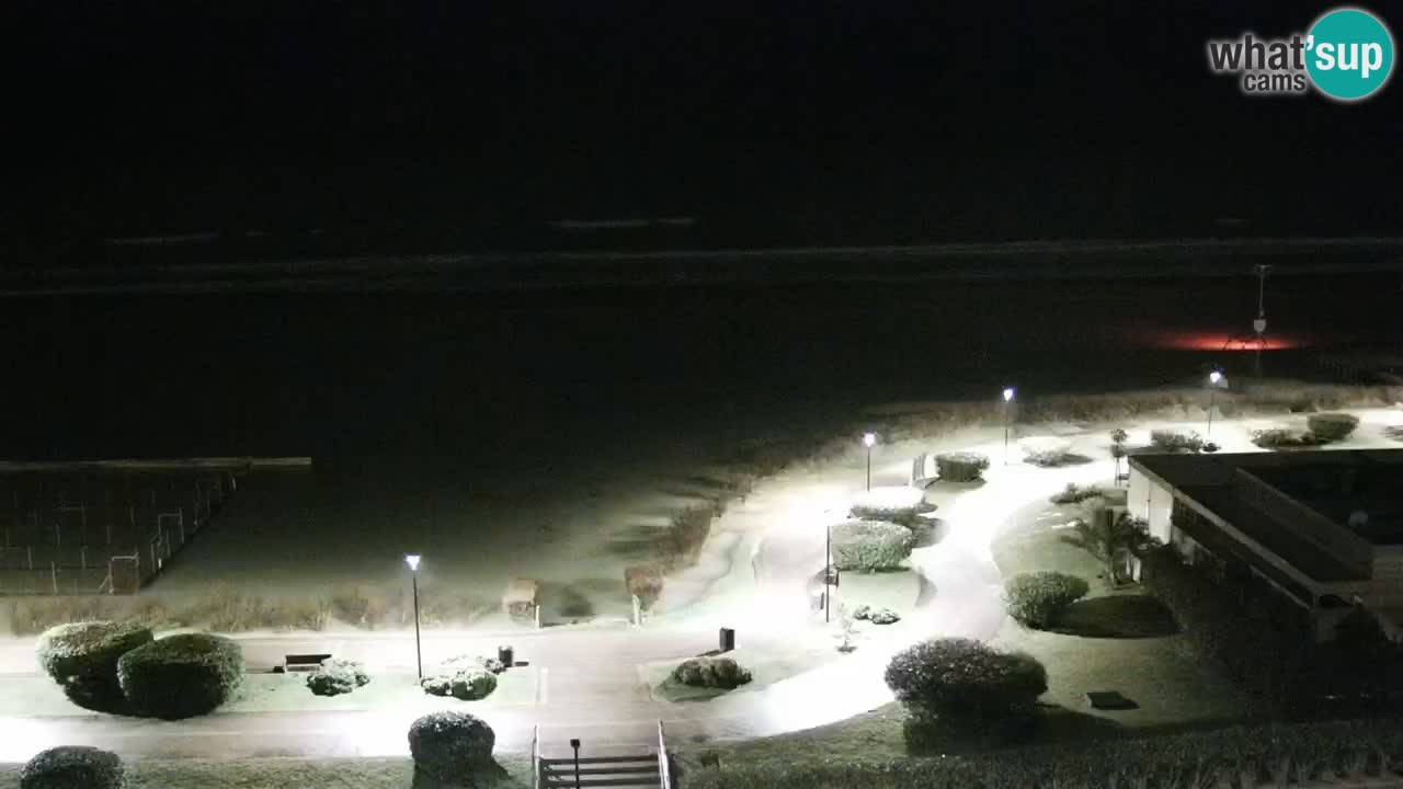 La spiaggia di Bibione webcam live e piazzale Zenit