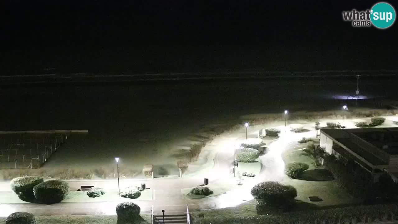 La spiaggia di Bibione webcam live e piazzale Zenit