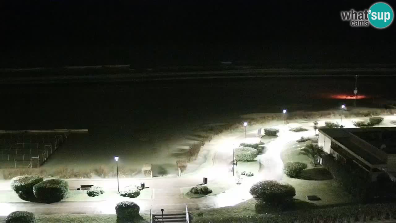 La spiaggia di Bibione webcam live e piazzale Zenit