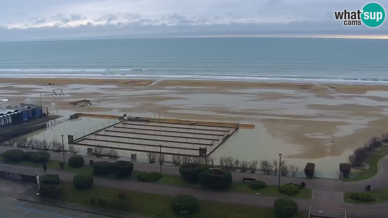 The beach of Bibione webcam – Italy