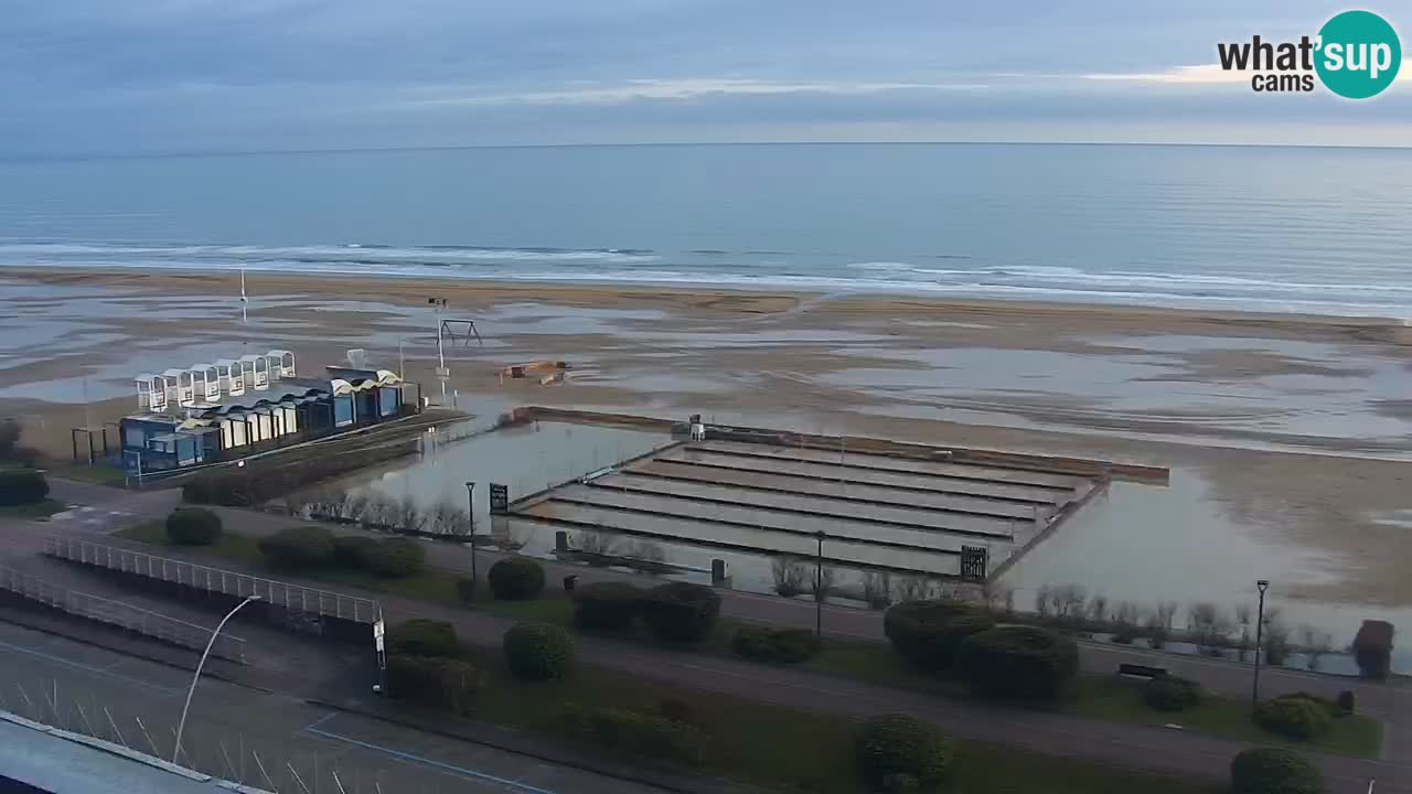 The beach of Bibione webcam – Italy